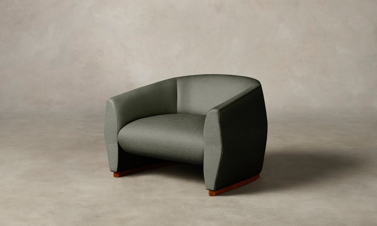 The Alpe Chair - Heritage Belgian Linen Thyme