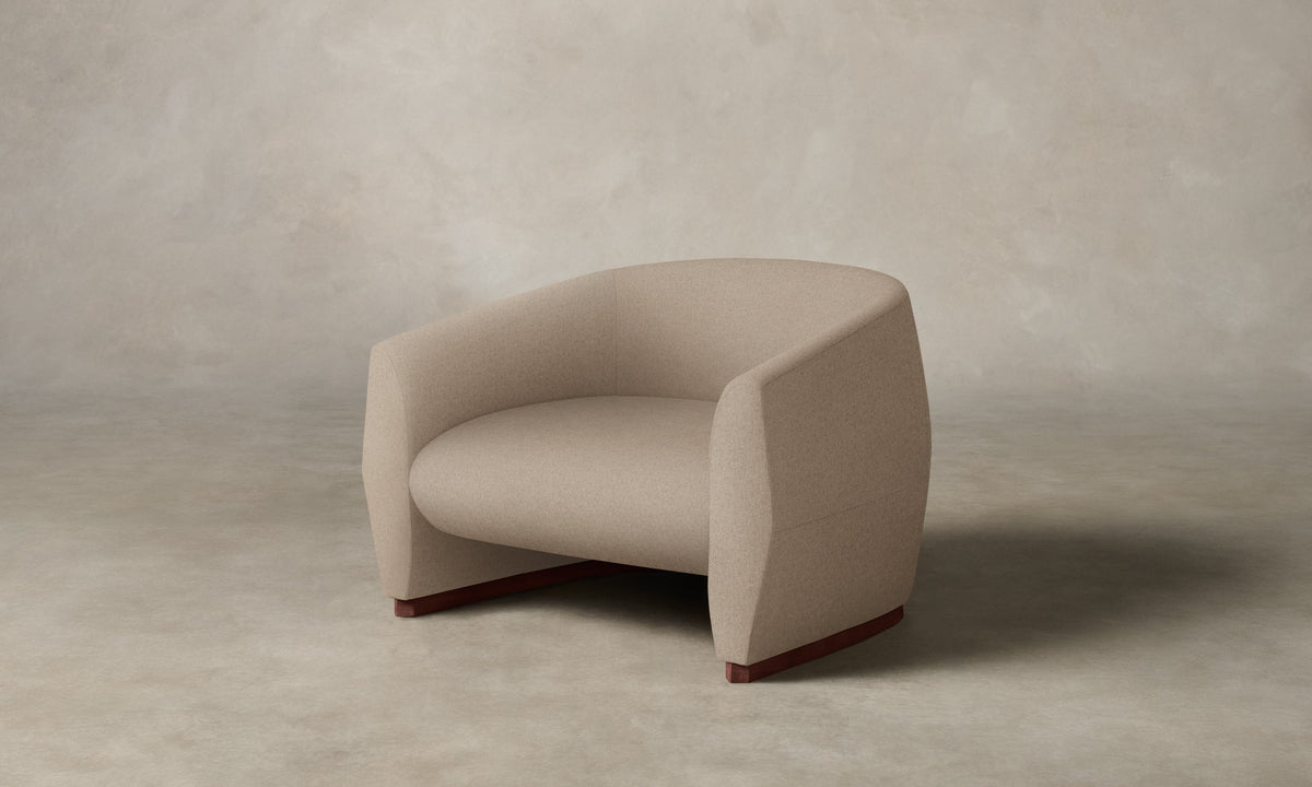 The Alpe Chair - Italian Brushed Wool Fox