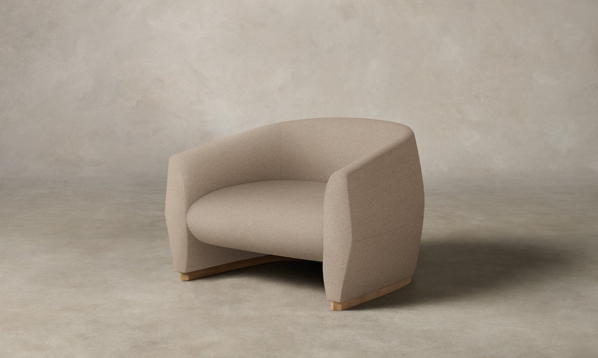 The Alpe Chair - Italian Brushed Wool Fox