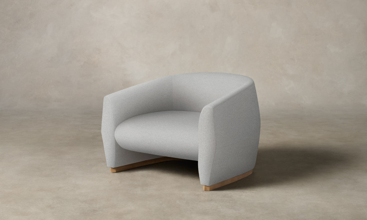 The Alpe Chair - Italian Brushed Wool Moon
