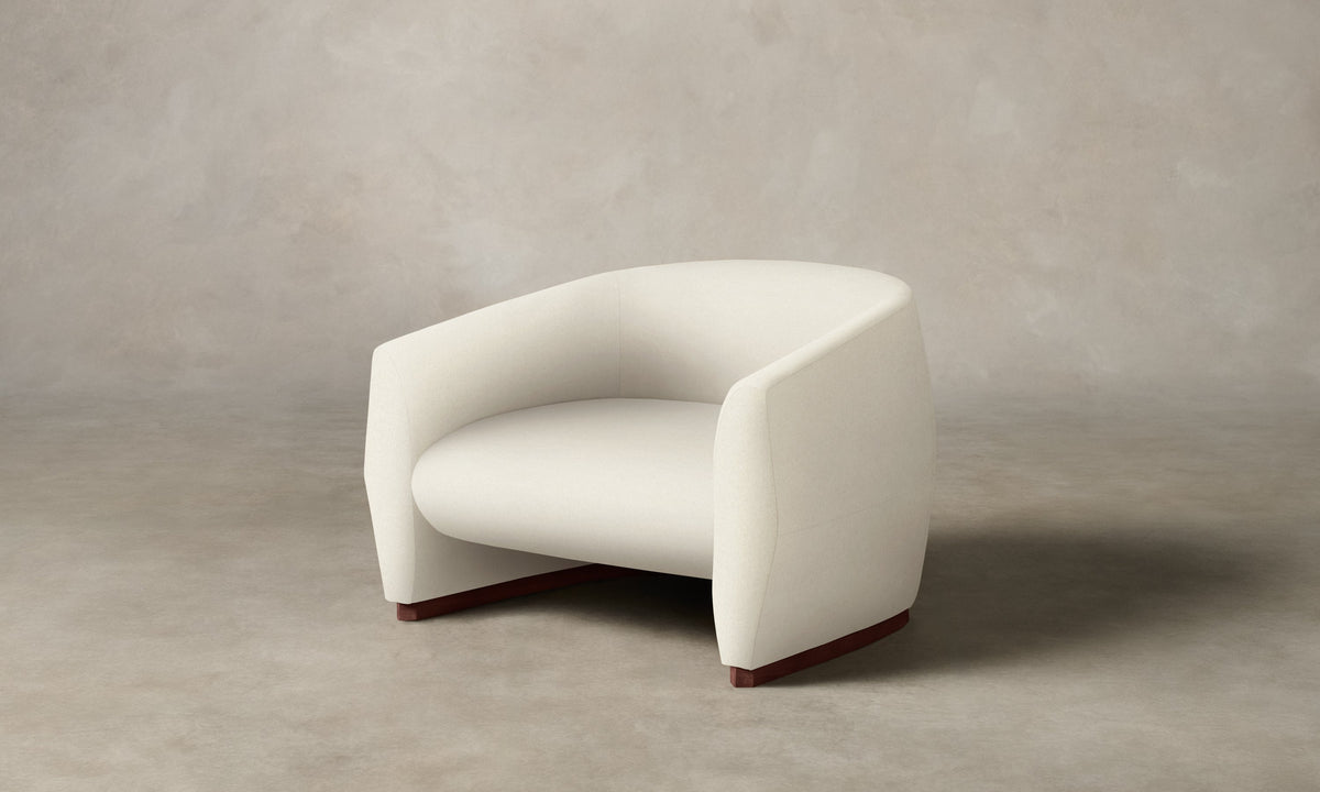 The Alpe Chair - Italian Brushed Wool Vanilla