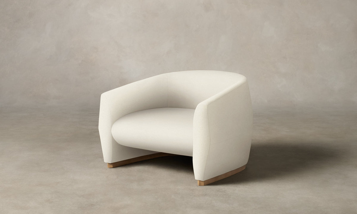The Alpe Chair - Italian Brushed Wool Vanilla