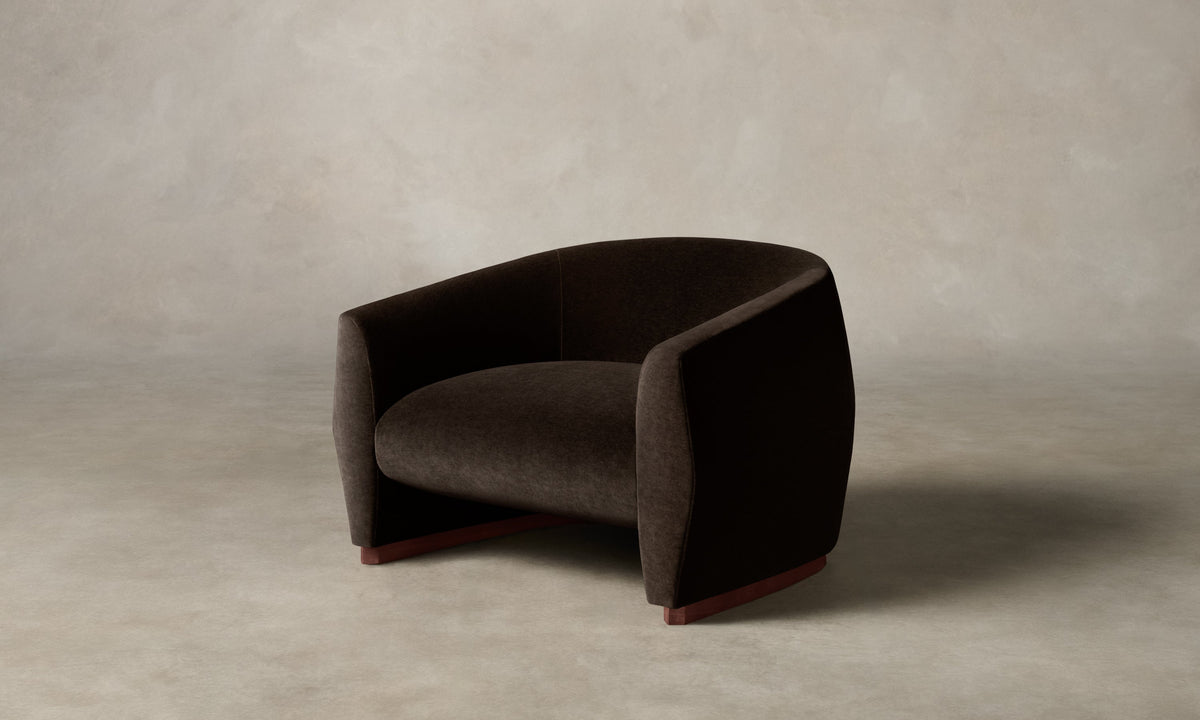 The Alpe Chair - Mohair Chocolate
