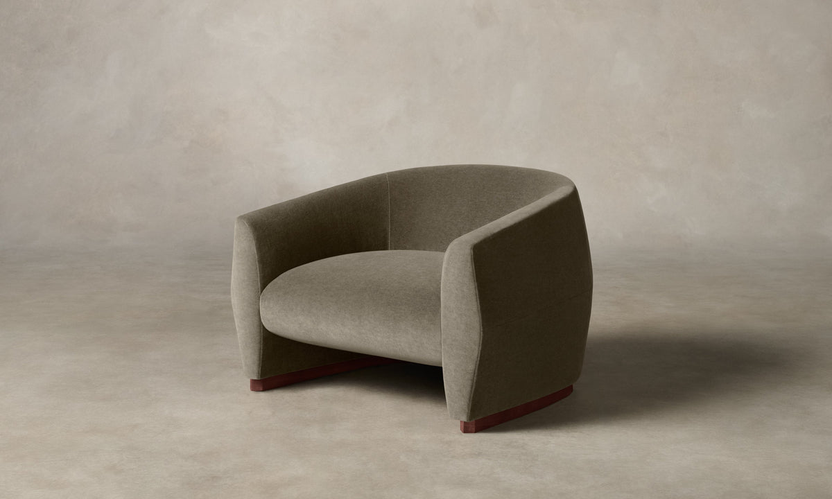 The Alpe Chair - Mohair Fog