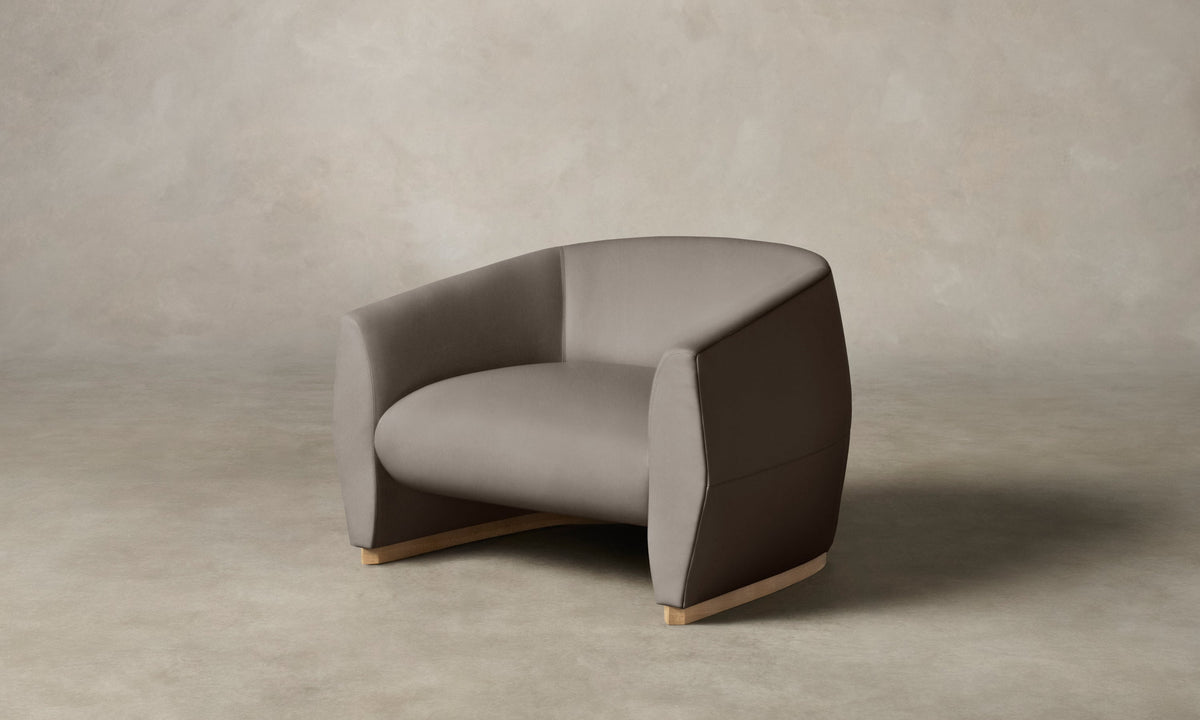 The Alpe Chair - Nubuck Leather Asphalt