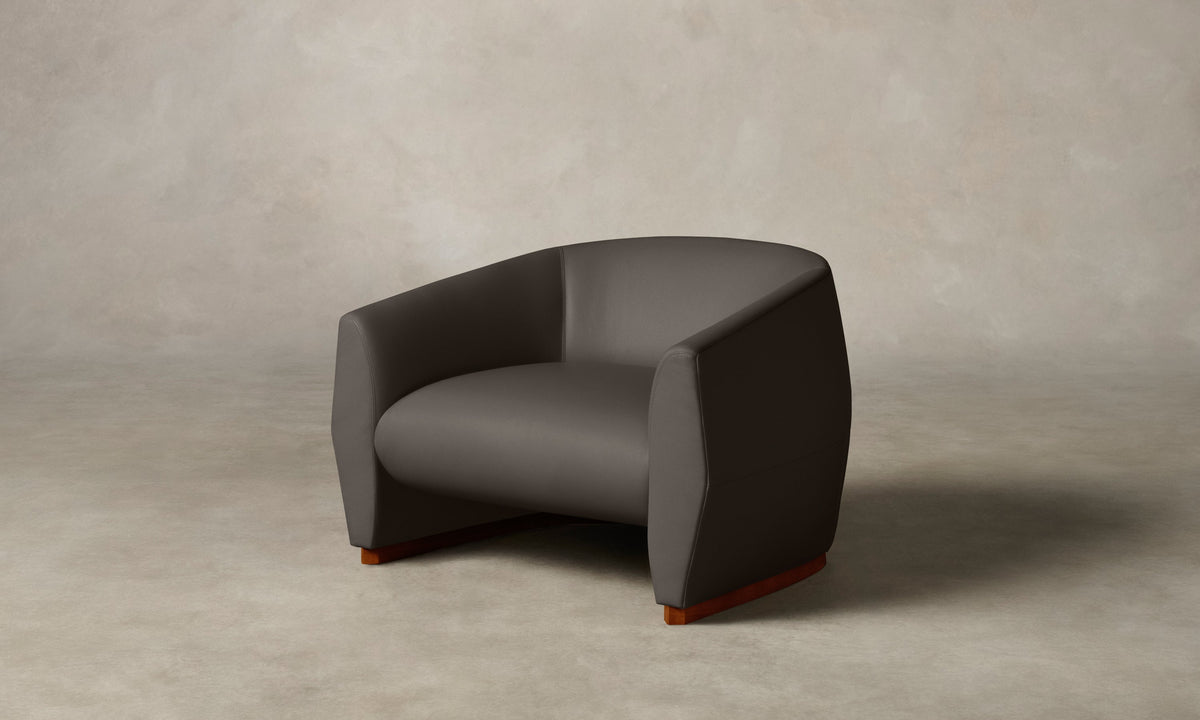 The Alpe Chair - Pebbled Leather Ash