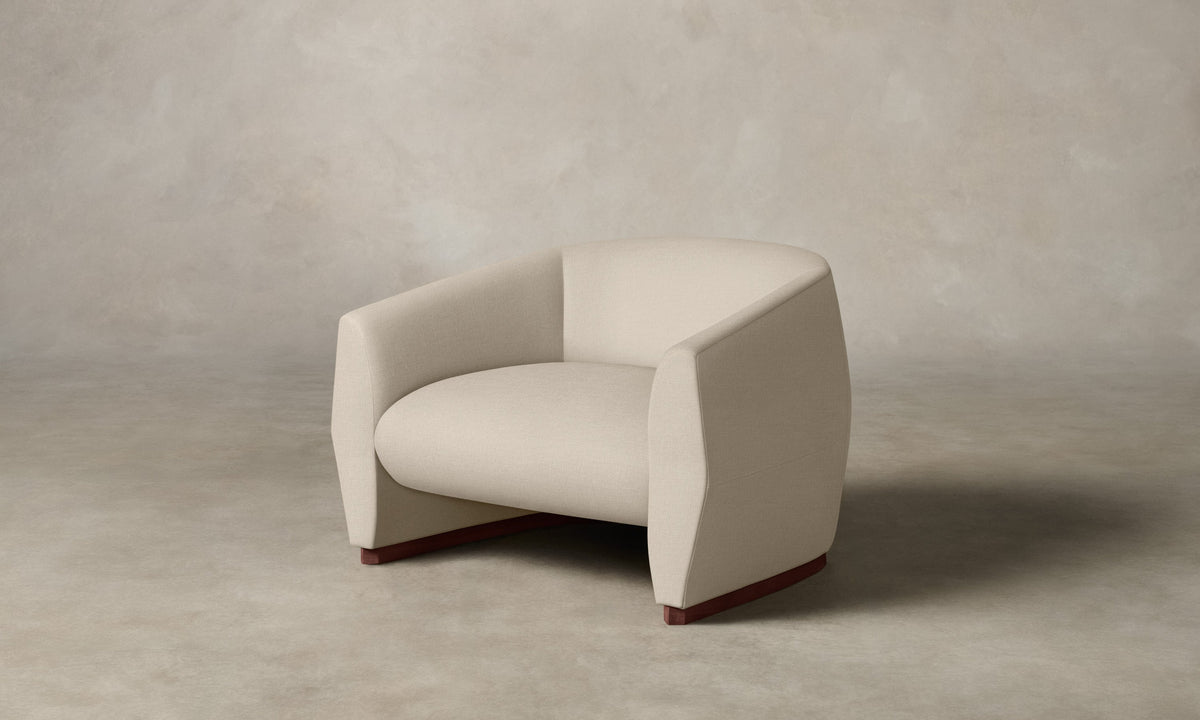 The Alpe Chair - Performance Linen Weave Beige