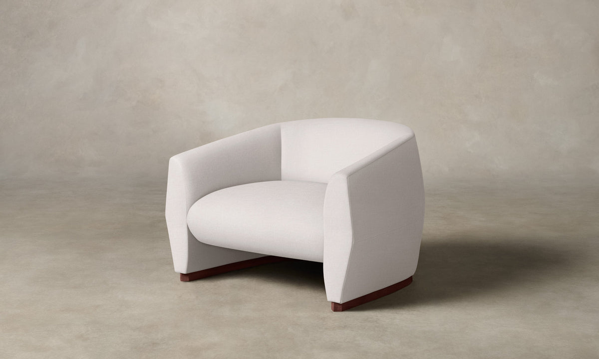 The Alpe Chair - Performance Linen Weave Pure White