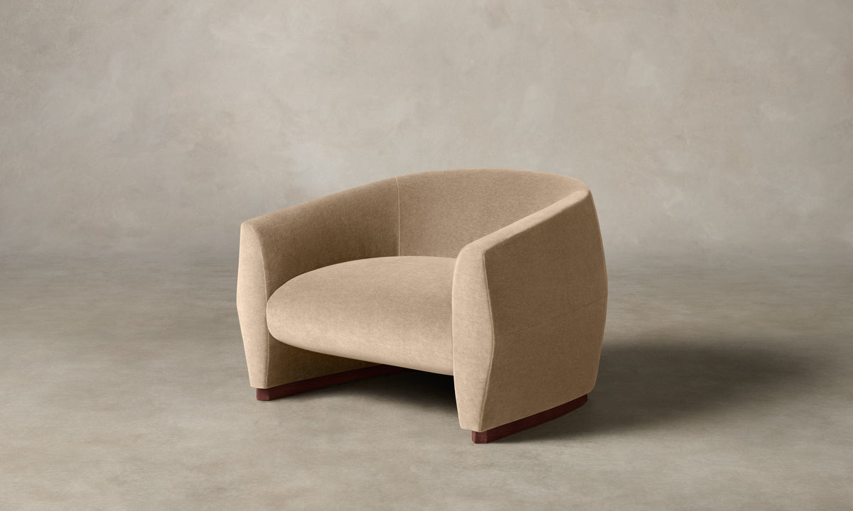 The Alpe Chair - Performance Velvet Butter