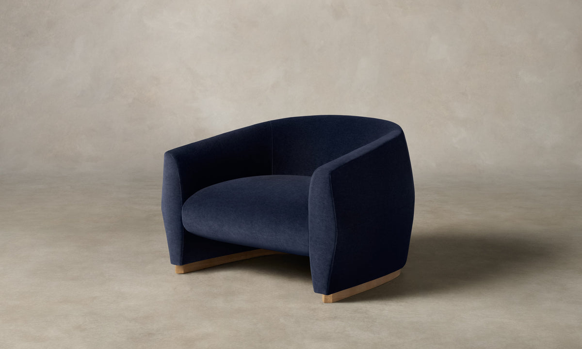 The Alpe Chair - Performance Velvet Midnight
