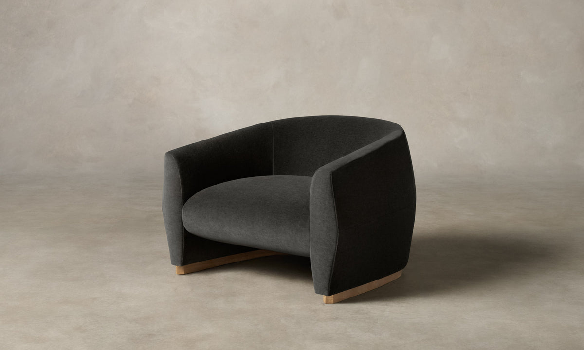 The Alpe Chair - Performance Velvet Slate
