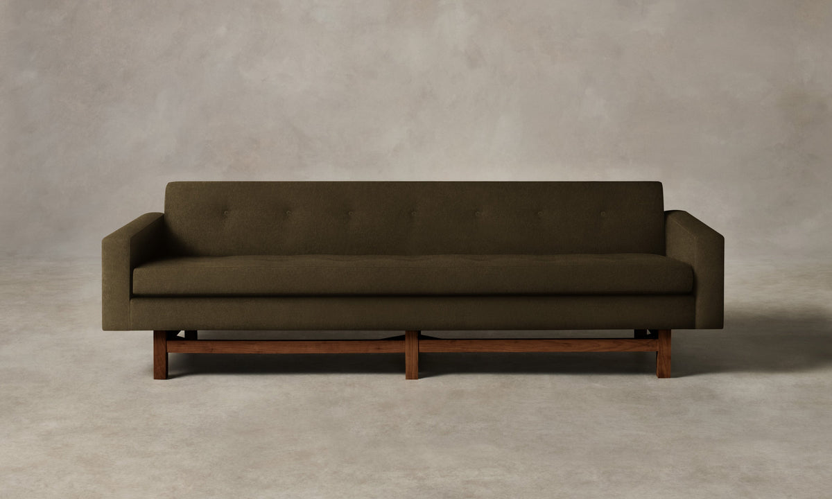 The Anders Sofa - Marled Alpaca Velvet Marsh