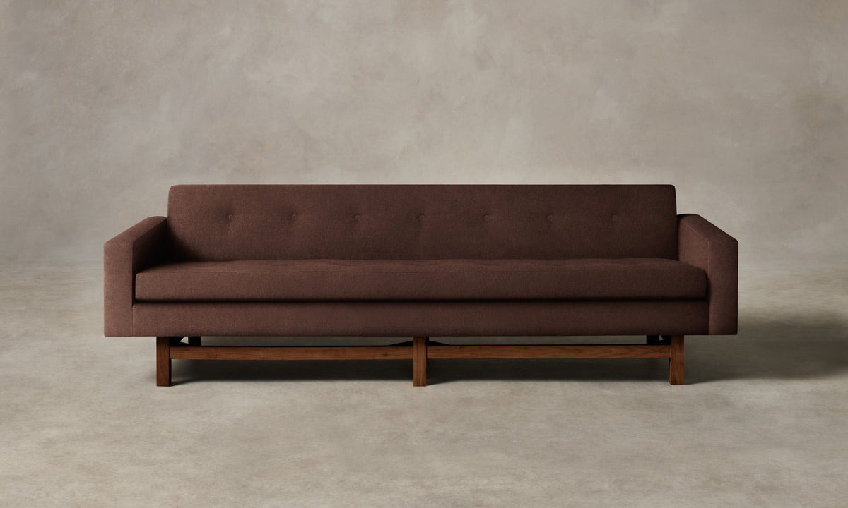 The Anders Sofa - Marled Alpaca Velvet Molasses
