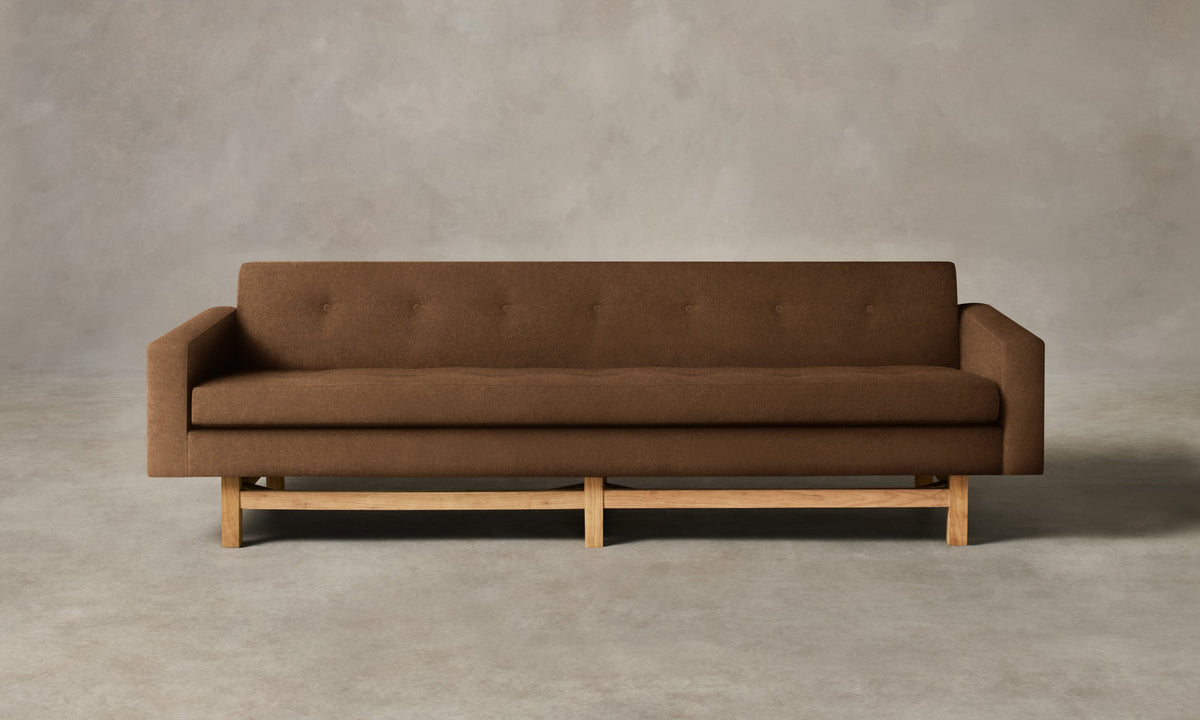The Anders Sofa - Marled Alpaca Velvet Whiskey