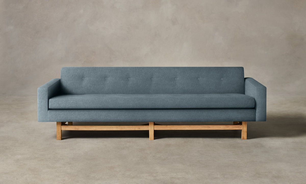 The Anders Sofa - Mohair Slate Blue