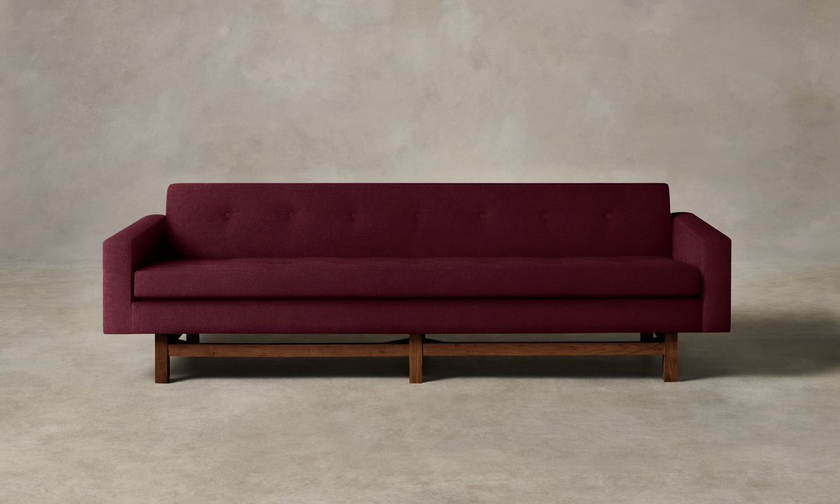 The Anders Sofa - Performance Velvet Merlot