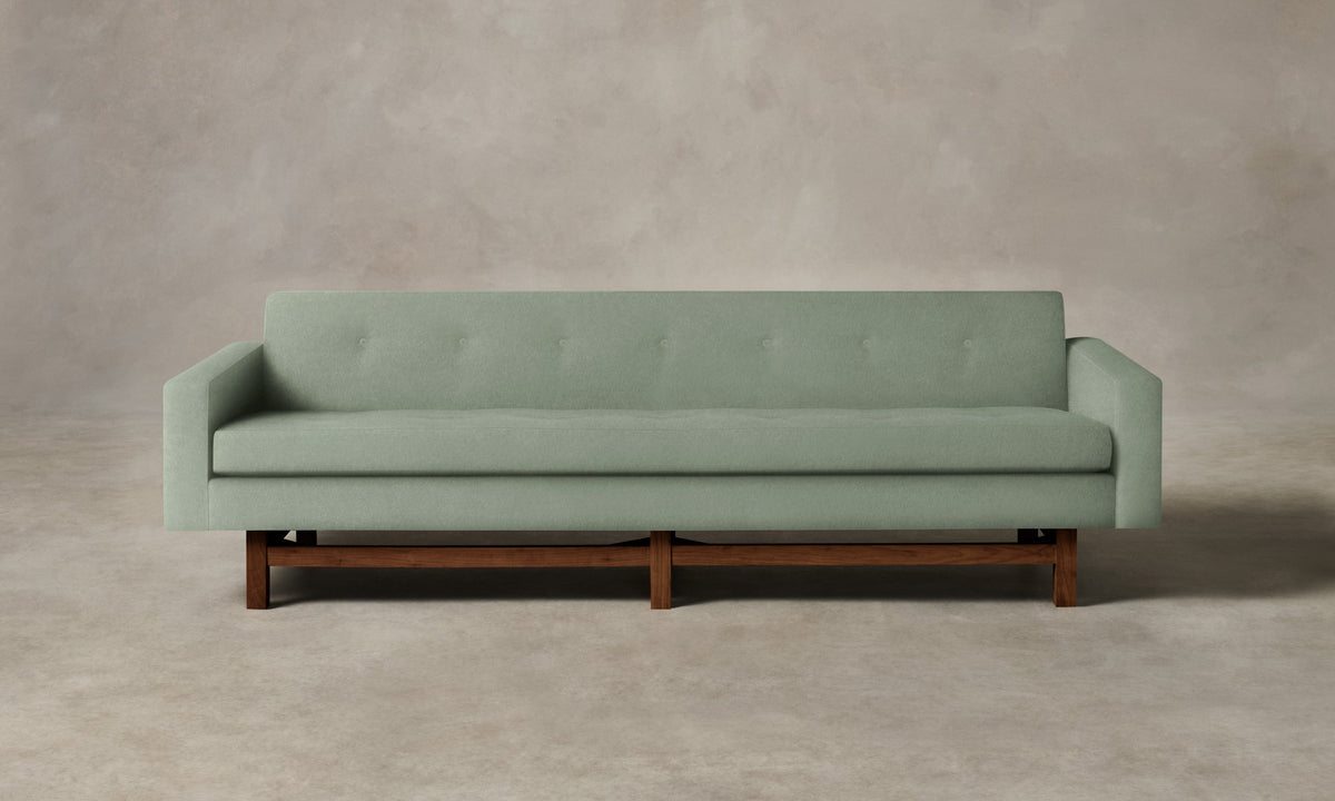 The Anders Sofa - Performance Velvet Seafoam