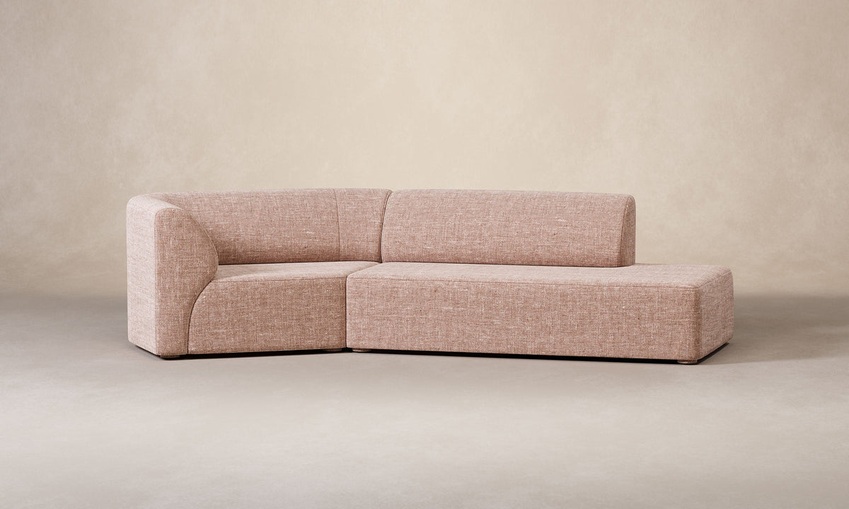 The Arcana Sectional - Heritage Belgian Linen Petal