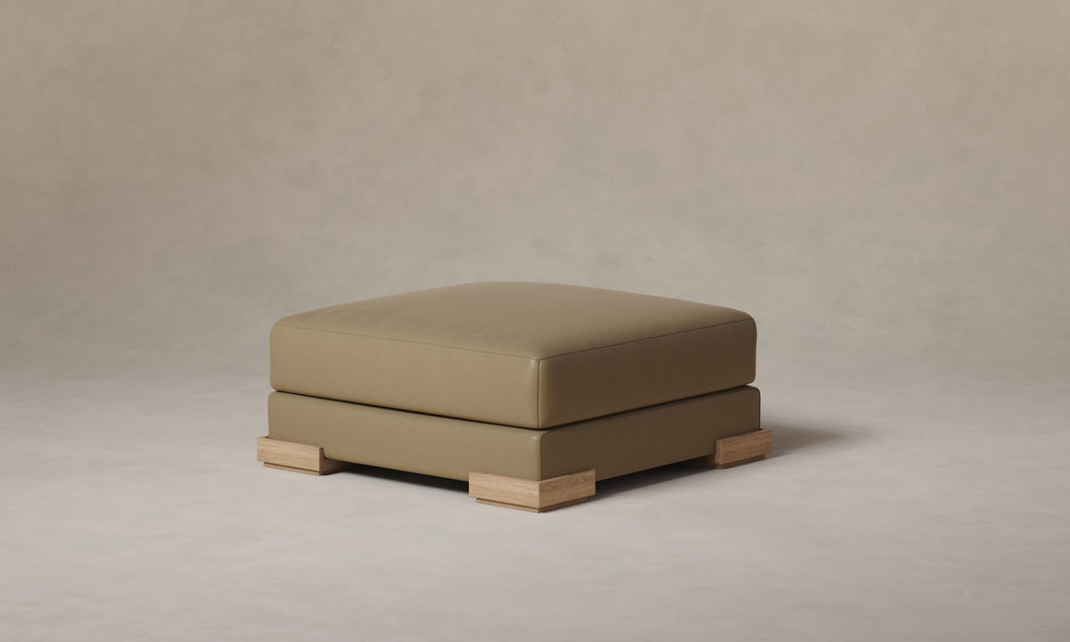 The Blair Ottoman - Costa Leather Portobello