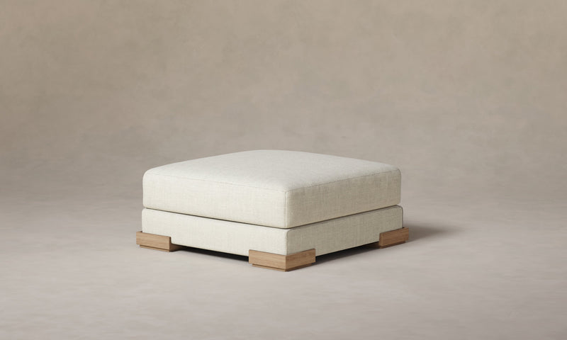 The Blair Ottoman - Heritage Belgian Linen Summit