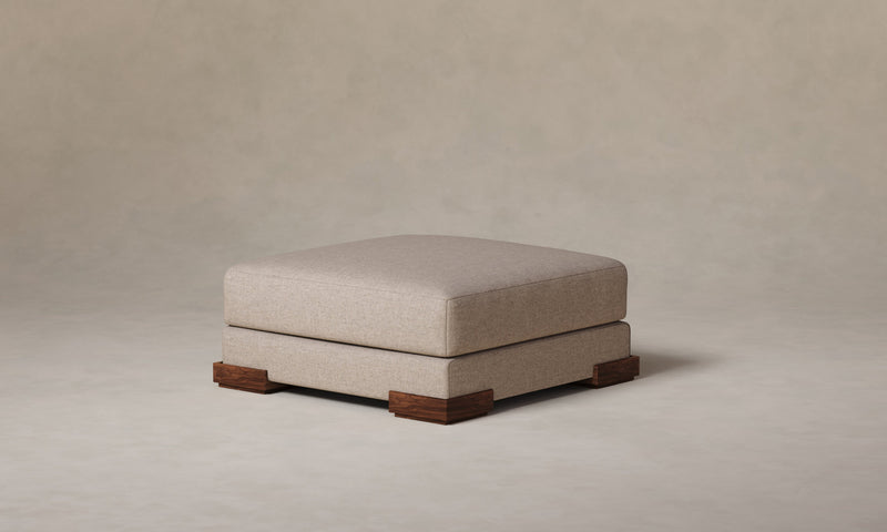 The Blair Ottoman - Italian Brushed Wool Fox