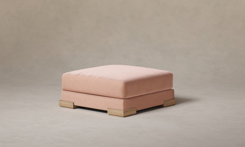 The Blair Ottoman - Performance Velvet Blossom