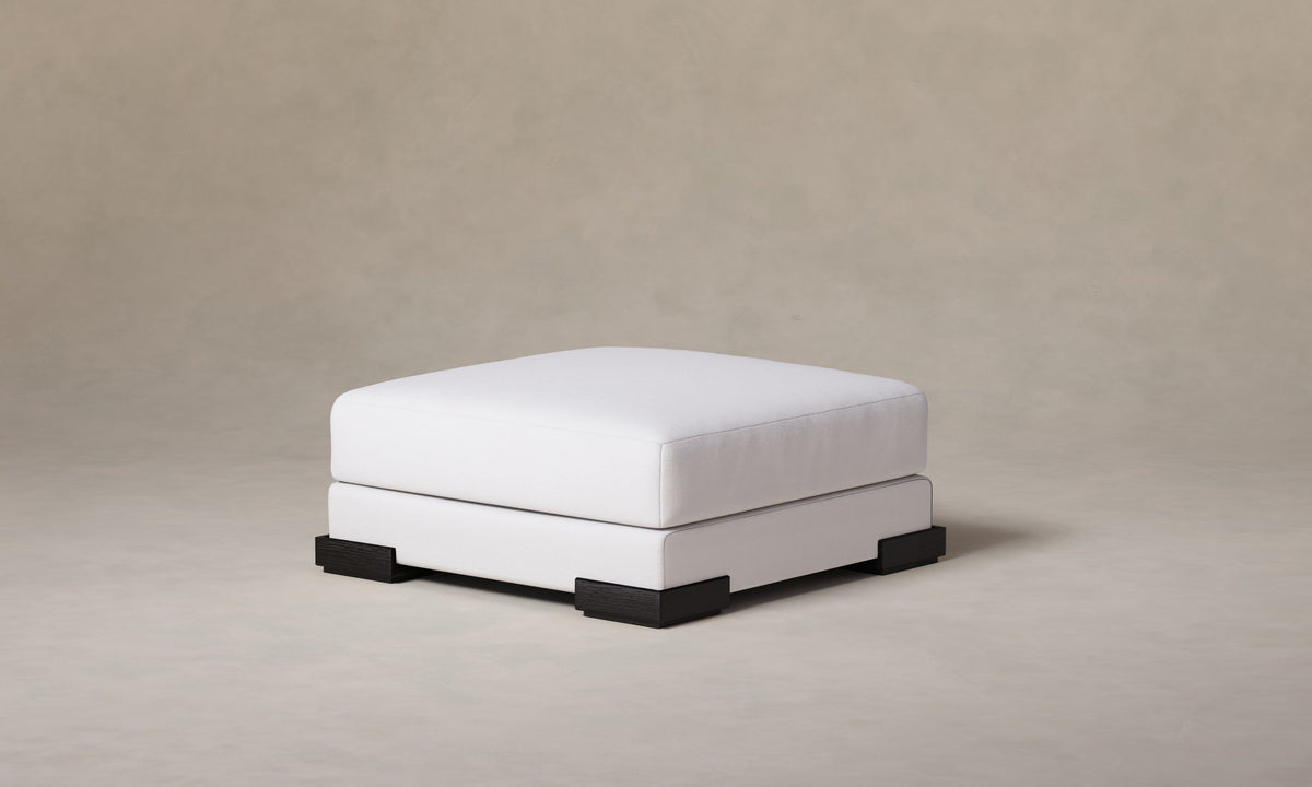 The Blair Ottoman - Performance Woven Chenille Lace