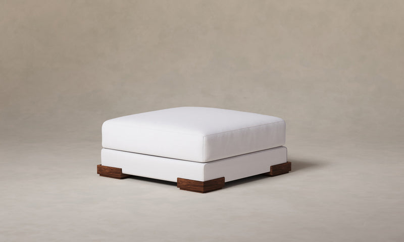 The Blair Ottoman - Performance Woven Chenille Lace