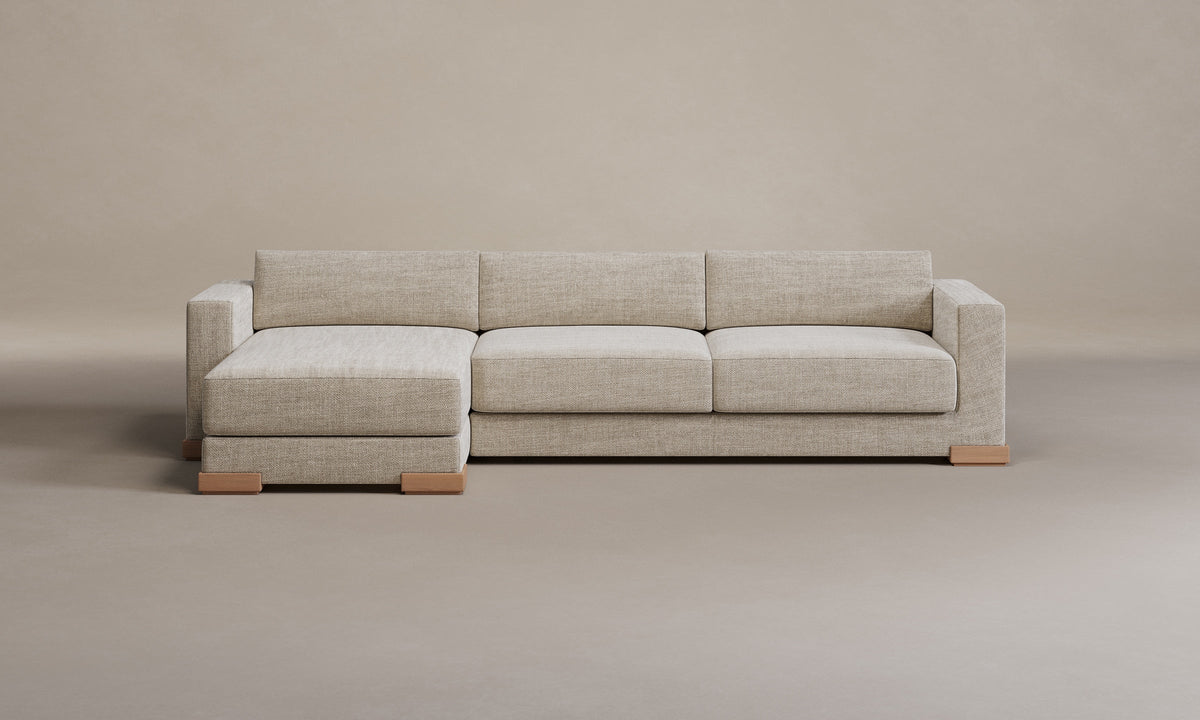 The Blair Sectional - Heritage Belgian Linen Alder