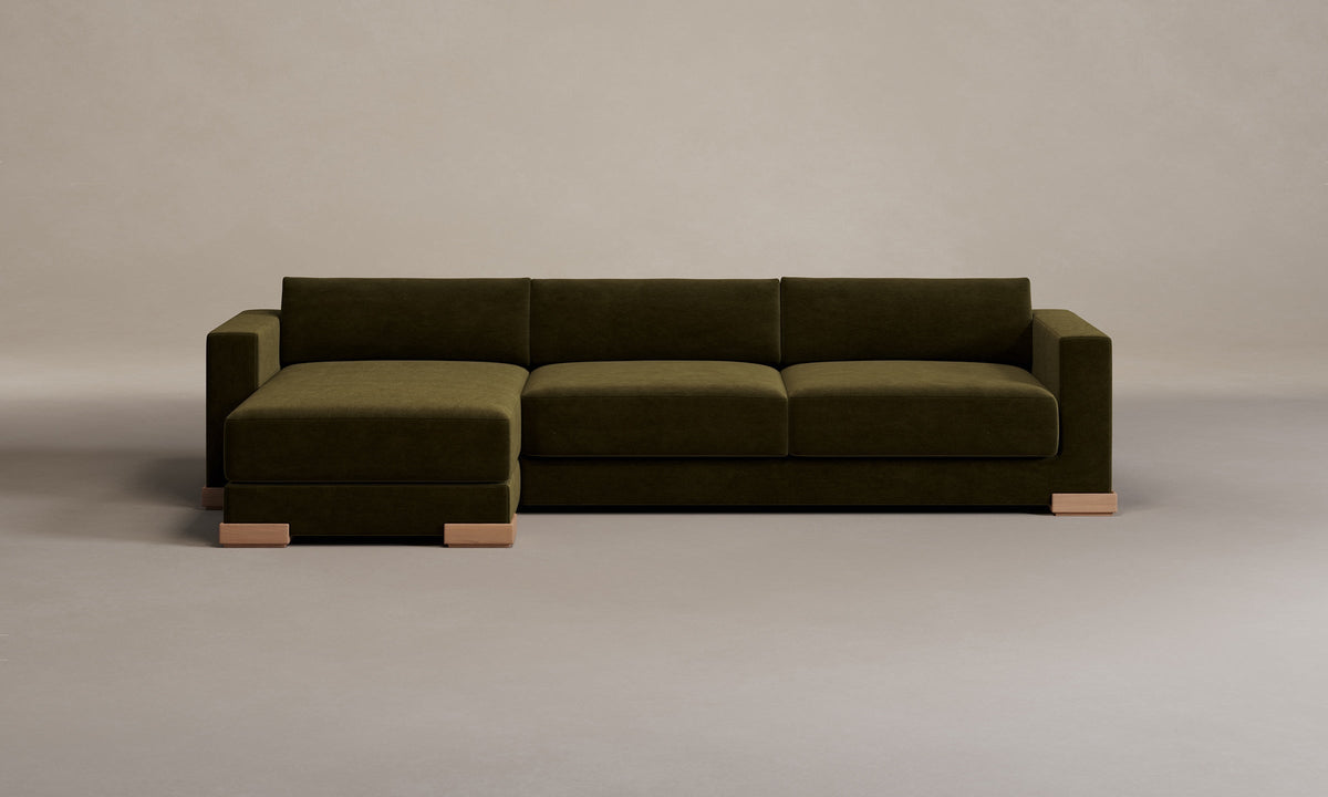 The Blair Sectional - Performance Velvet Olive