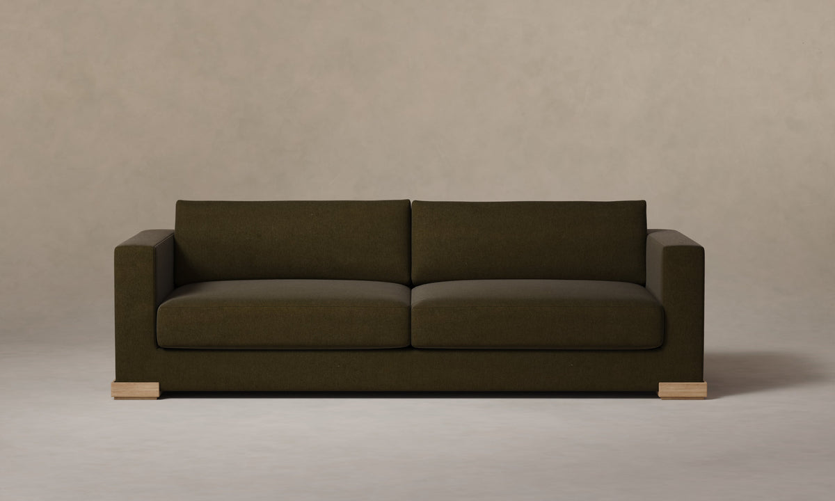 The Blair Sofa - Marled Alpaca Velvet Marsh