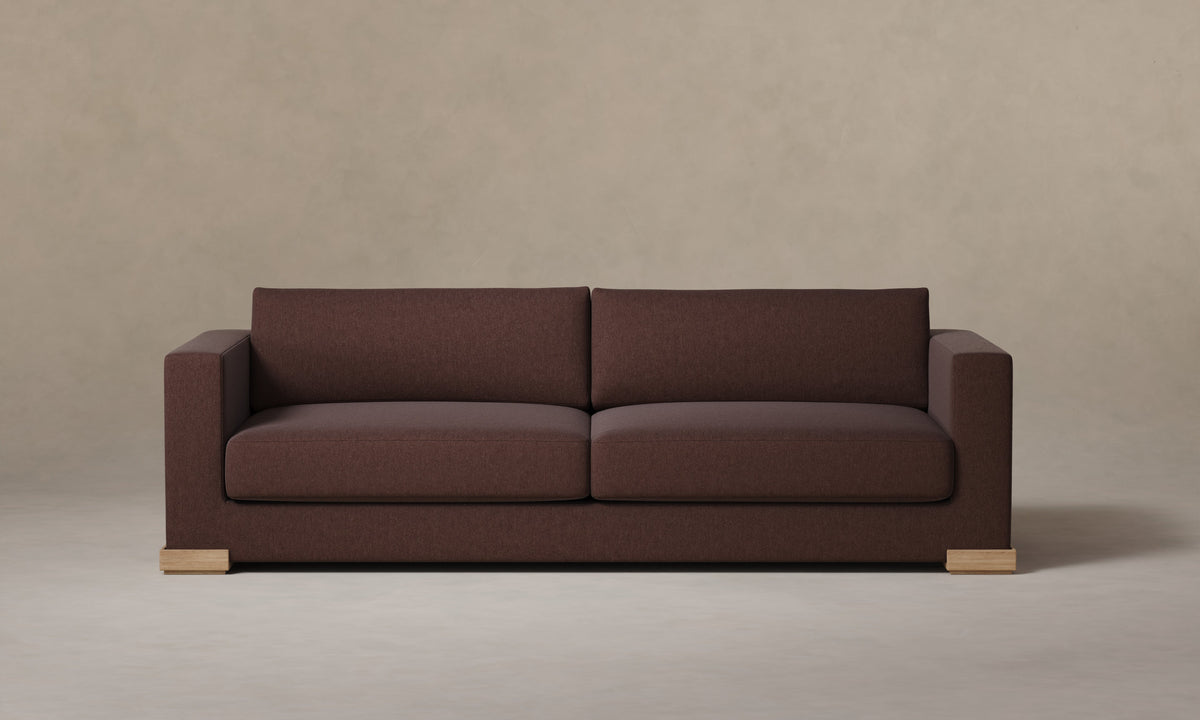 The Blair Sofa - Marled Alpaca Velvet Molasses