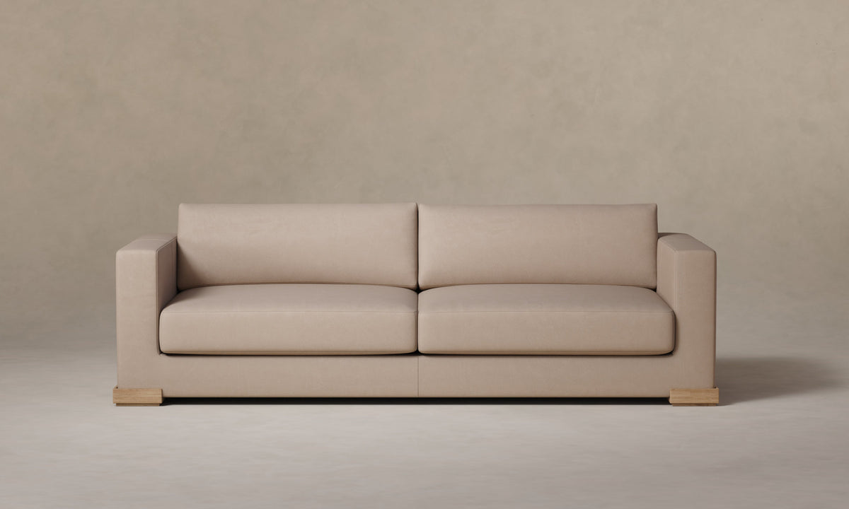 The Blair Sofa - Nubuck Leather Fawn