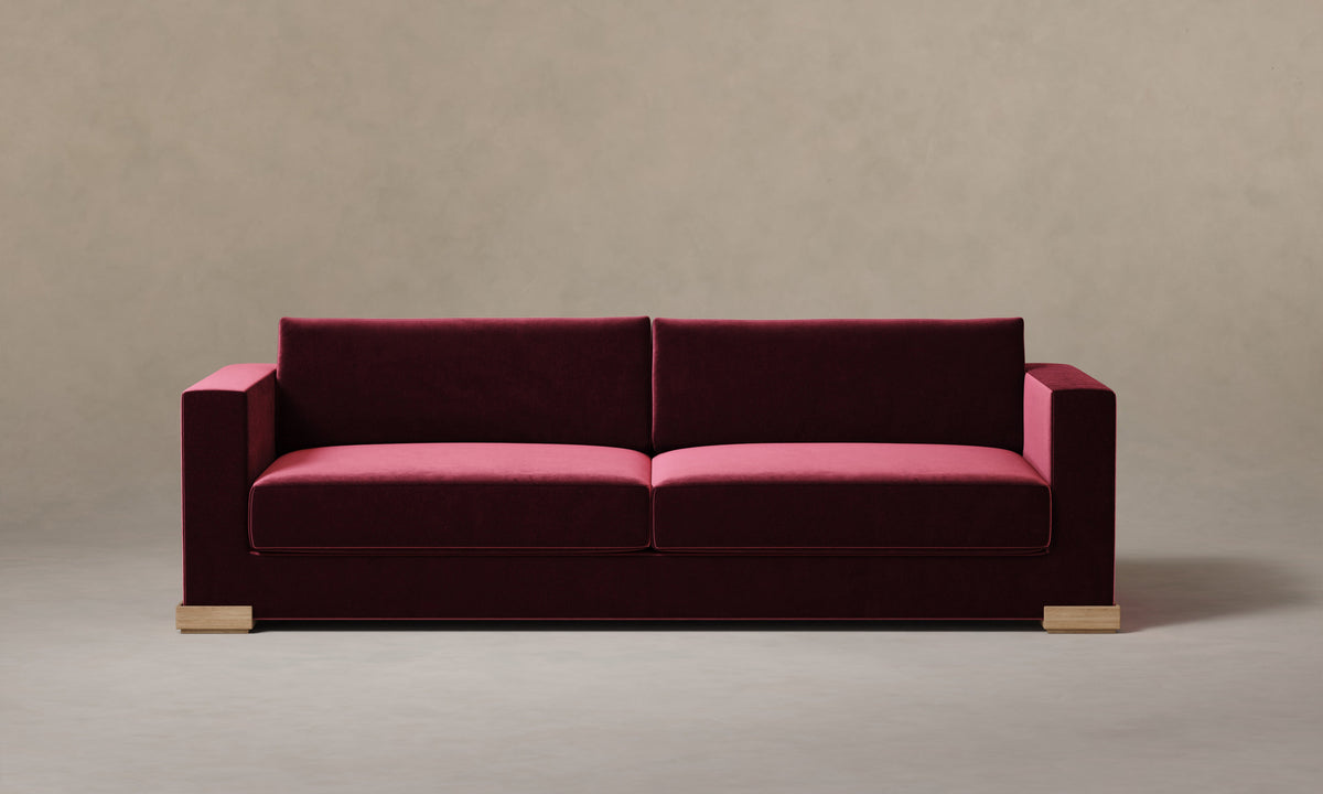 The Blair Sofa - Performance Velvet Cabernet