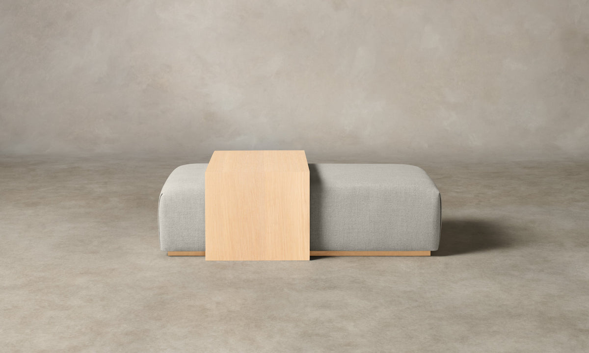 The Bowery Ottoman - Heritage Belgian Linen Summit