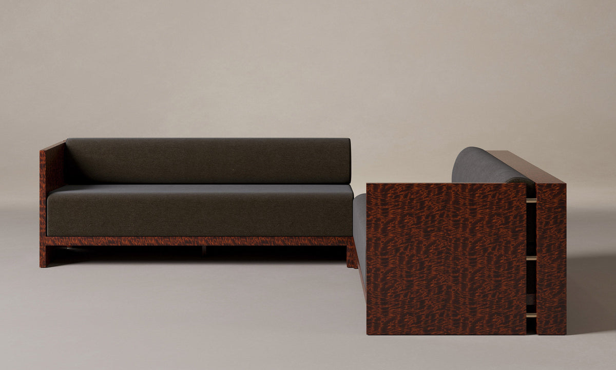 The Brasa Sectional - Marled Alpaca Velvet Marsh