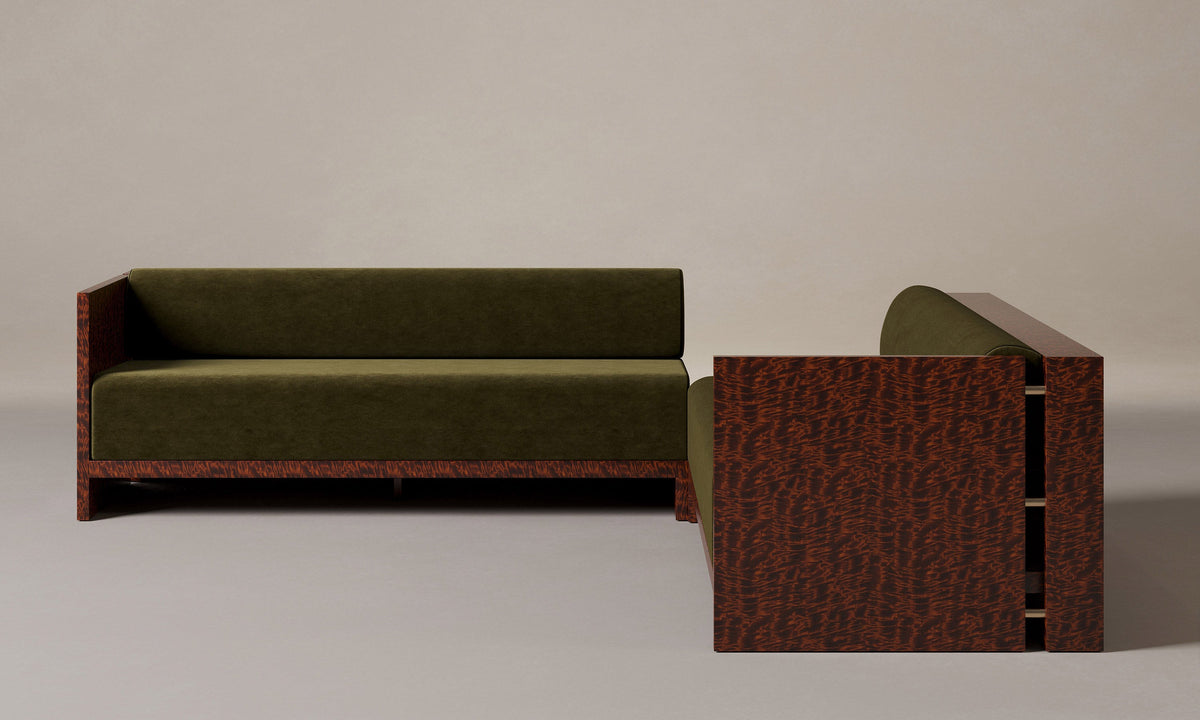 The Brasa Sectional - Performance Velvet Olive