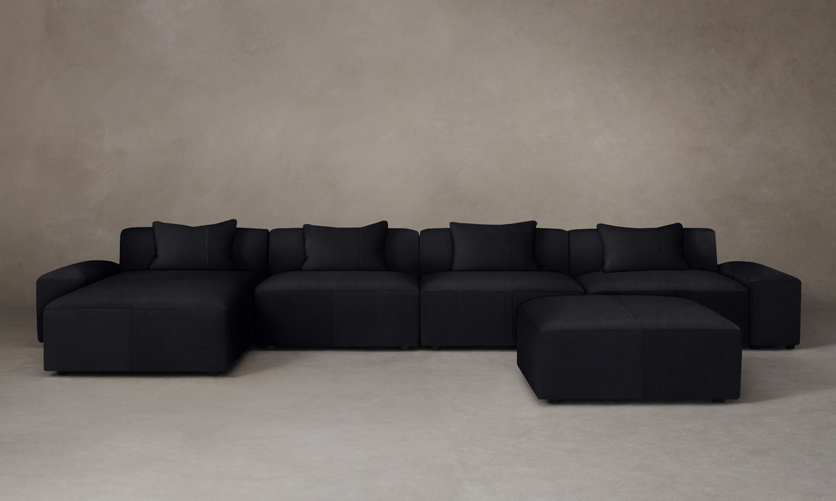 The Breuer Modular Sectional - Costa Leather Jet