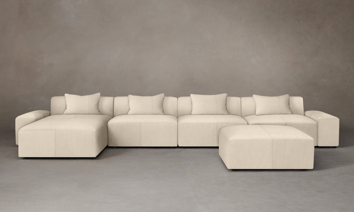 The Breuer Modular Sectional - Costa Leather Sesame
