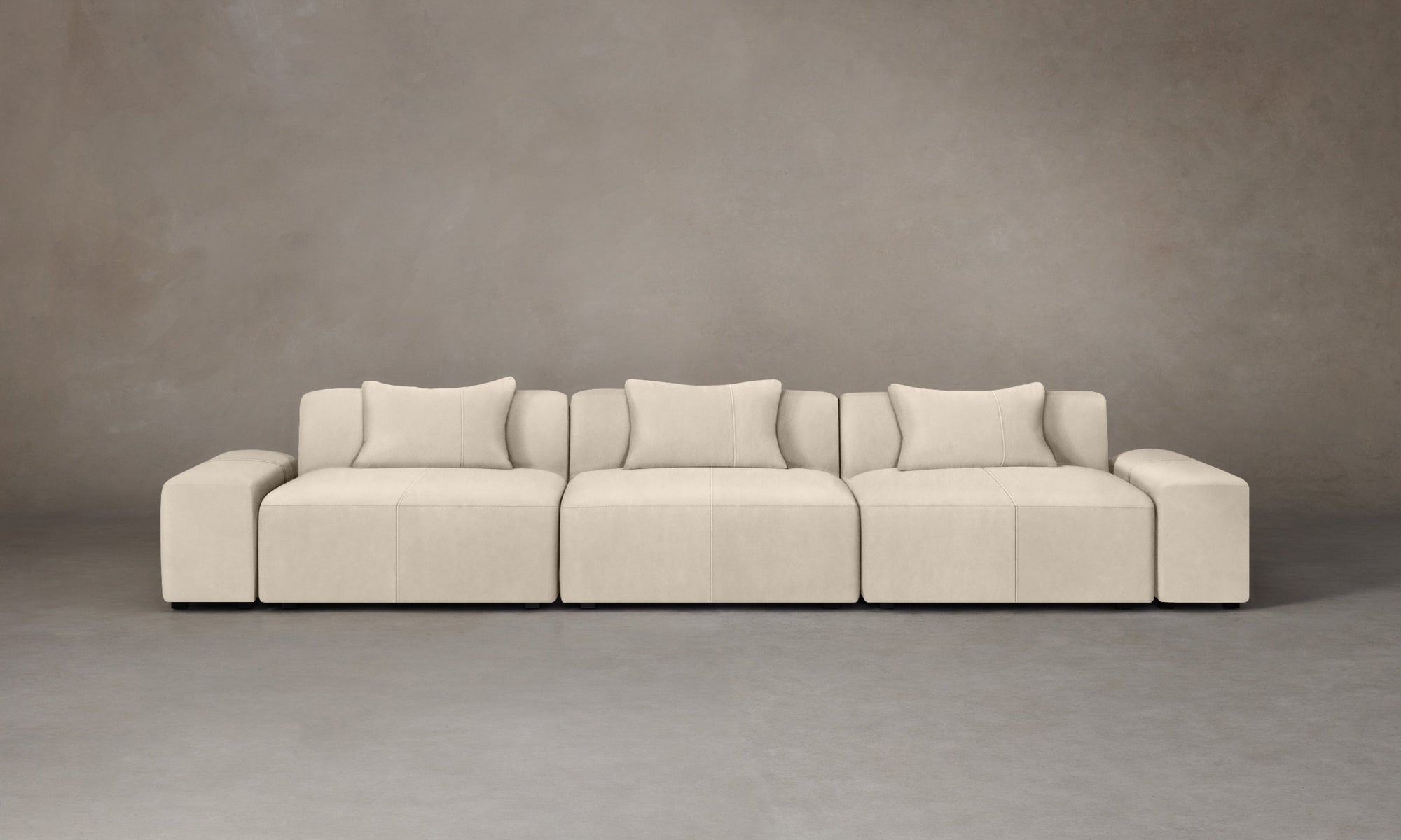 The Breuer Modular Sofa - Costa Leather Sesame