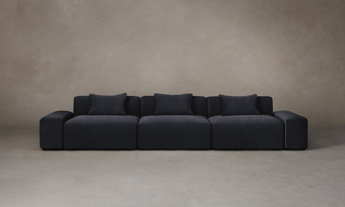 The Breuer Modular Sofa - Marled Alpaca Velvet Nightfall