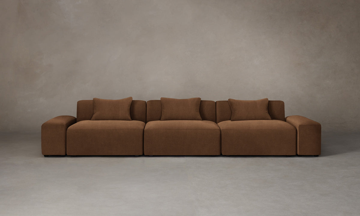 The Breuer Modular Sofa - Marled Alpaca Velvet Whiskey