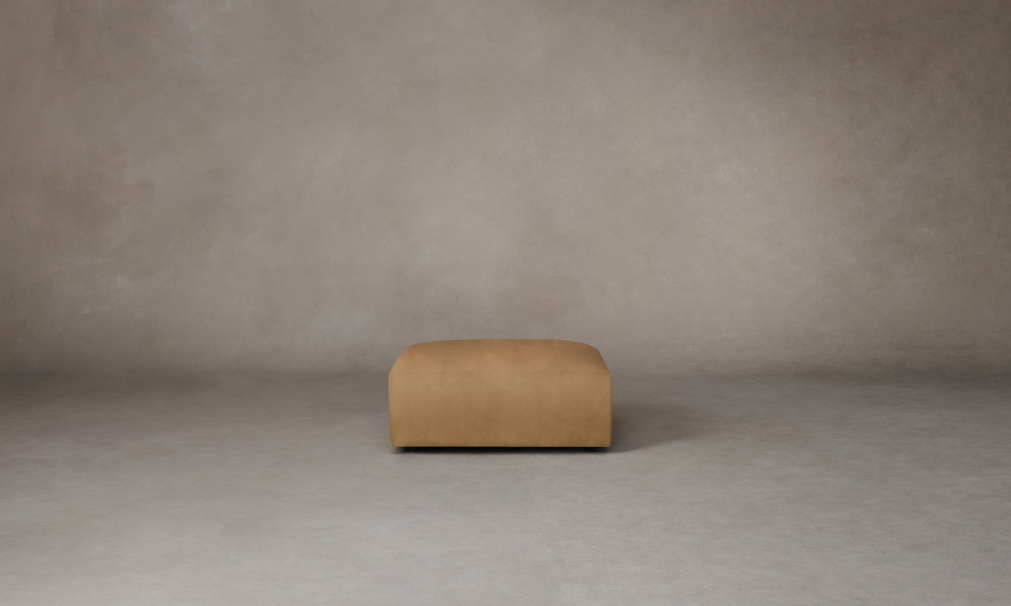 The Breuer Ottoman - Nubuck Leather Rye