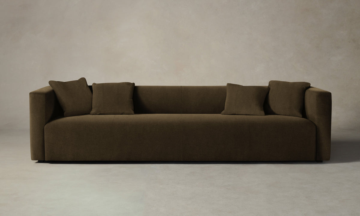 The Breuer Sofa - Marled Alpaca Velvet Marsh