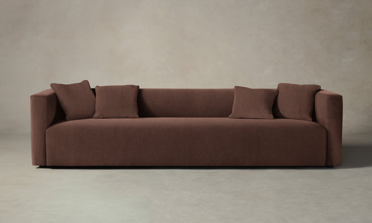 The Breuer Sofa - Marled Alpaca Velvet Molasses