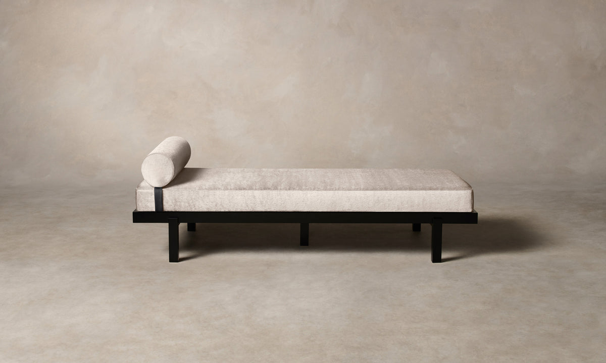 The Bruna Daybed - Deep Pile Mohair Limestone