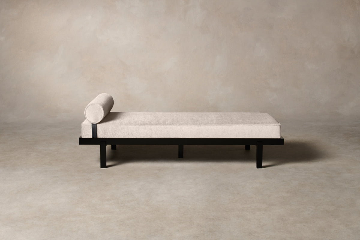 The Bruna Daybed - Deep Pile Mohair Limestone