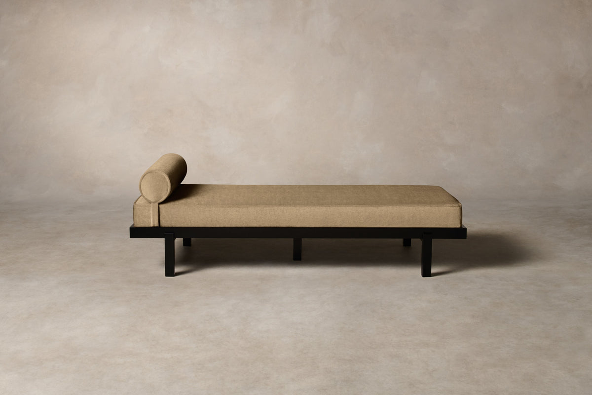 The Bruna Daybed - Mohair Almond