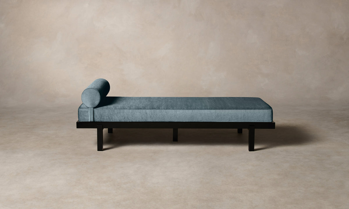 The Bruna Daybed - Mohair Slate Blue