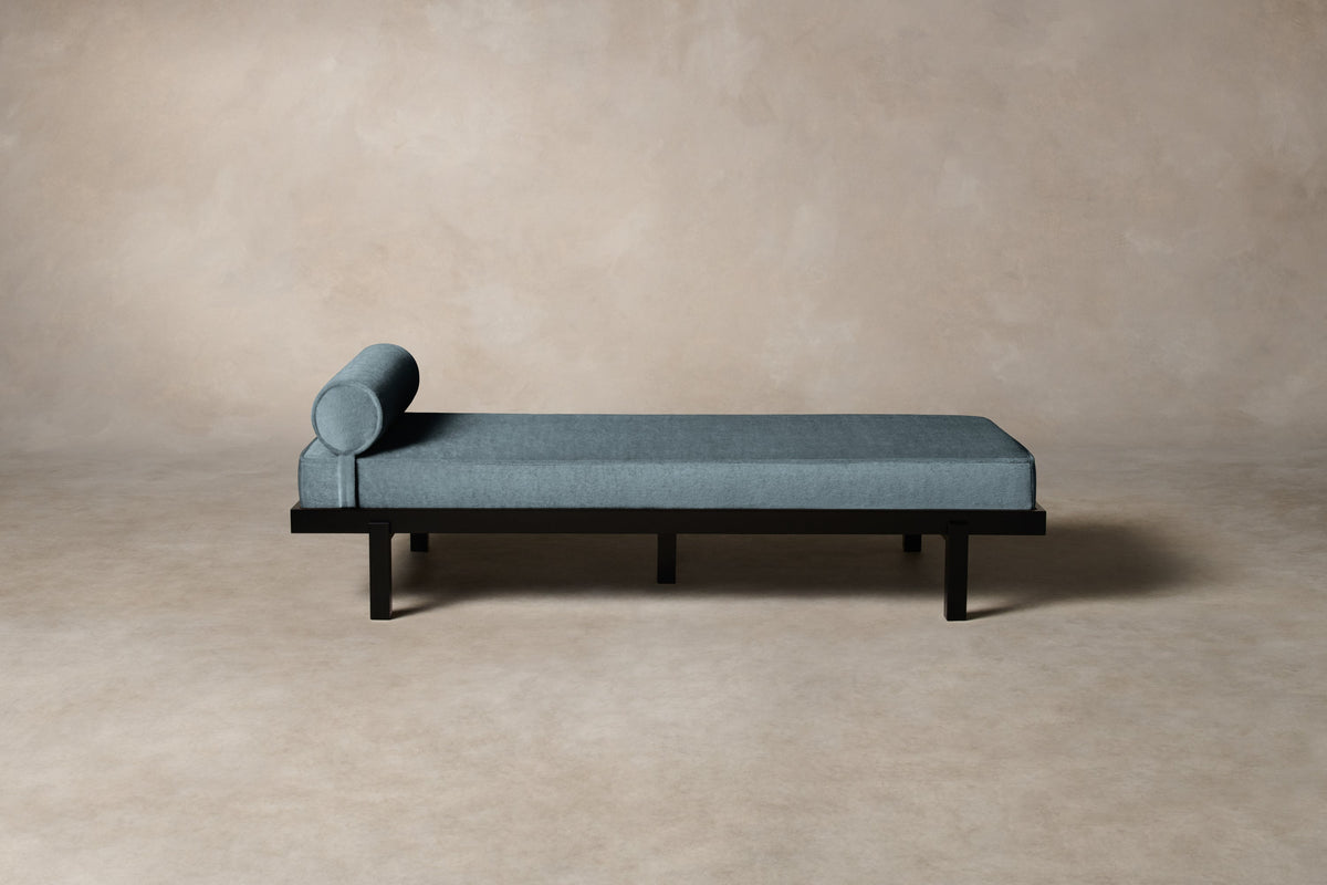 The Bruna Daybed - Mohair Slate Blue
